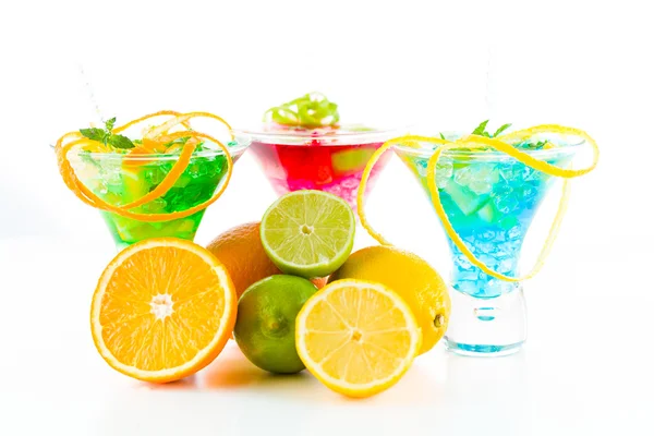 Fresh triple citrus mojito — Stock Photo, Image