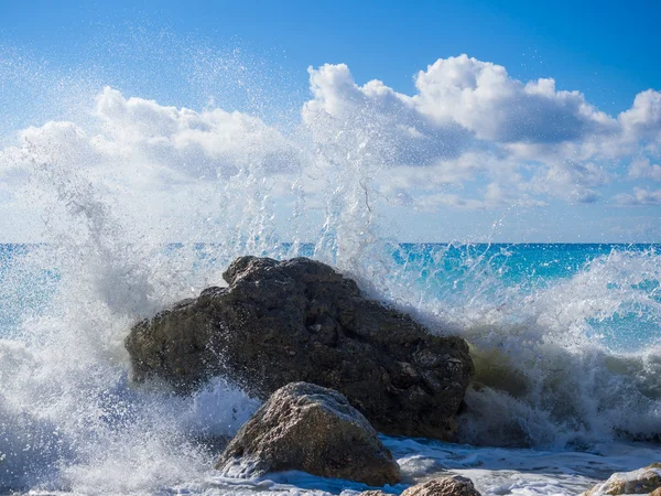 Lefkada ünlü kathisma plaj — Stok fotoğraf