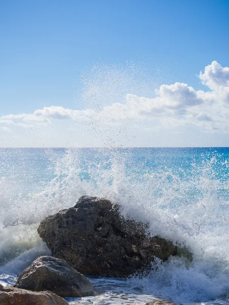 Het beroemde kathisma strand in lefkada — Stockfoto