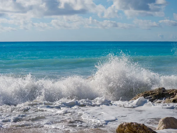 Lefkada ünlü kathisma plaj — Stok fotoğraf