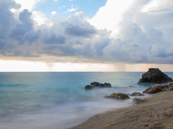 A famosa praia de Kathisma em Lefkada — Fotografia de Stock