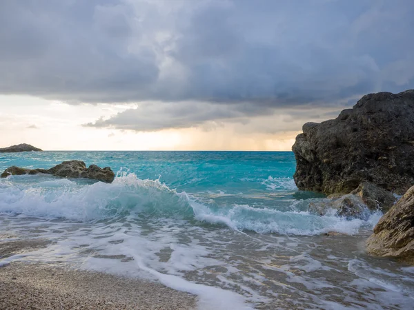 Lefkada ünlü kathisma plaj — Stok fotoğraf