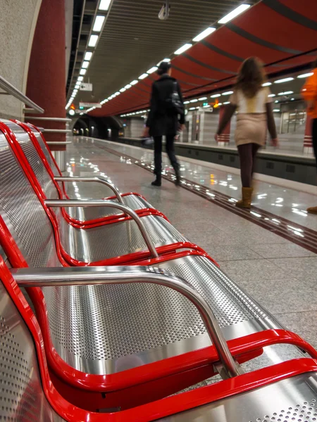 Stanice metra Elliniko Atény Řecko — Stock fotografie