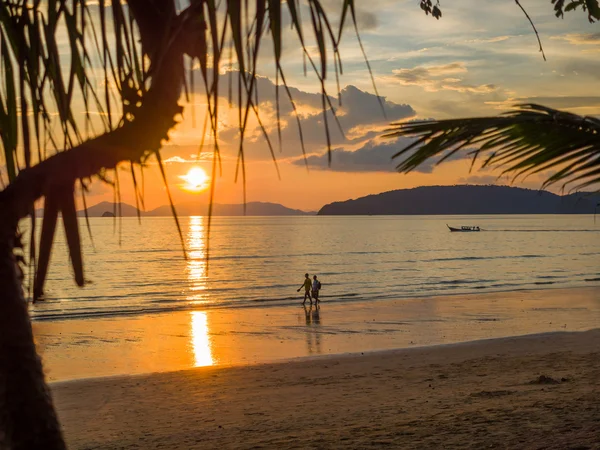 Západ slunce v Krabi Thajsko — Stock fotografie