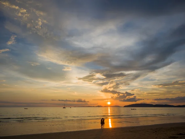 Tramonto a Krabi Thailandia — Foto Stock