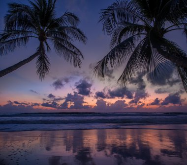 Koh Samui Adası Deniz gündoğumu