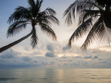 Koh Samui Adası Deniz gündoğumu