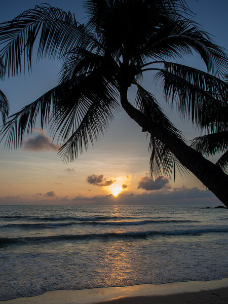 Sea sunrise in Koh Samui island, Thailand.