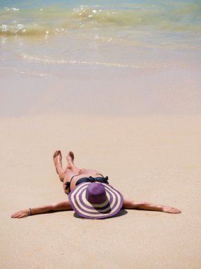 kadın Tayland Beach