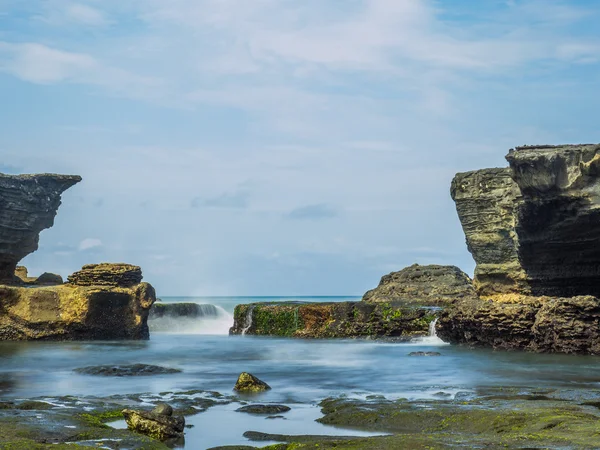Amazing landscape at The Tanah Lot Temple, — Stock Photo, Image