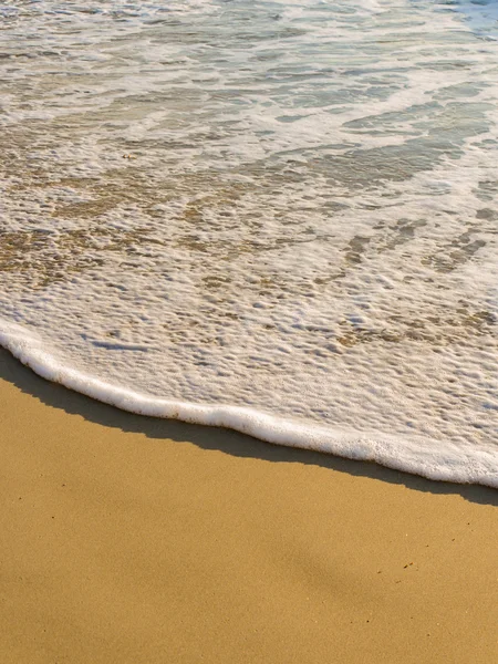 Sand beach and wave — Stock Photo, Image