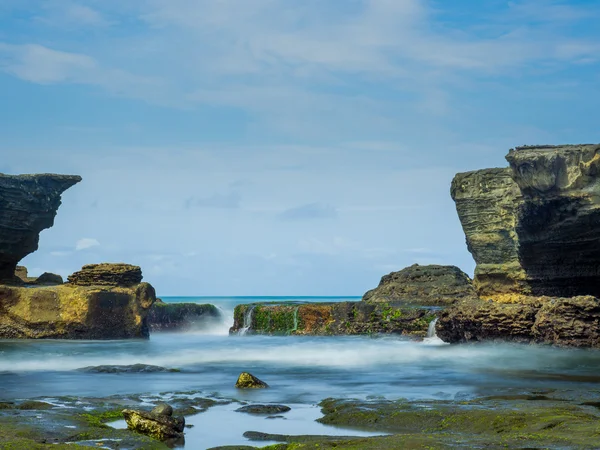 The Tanah Lot temple, in Bali island — Stock Photo, Image