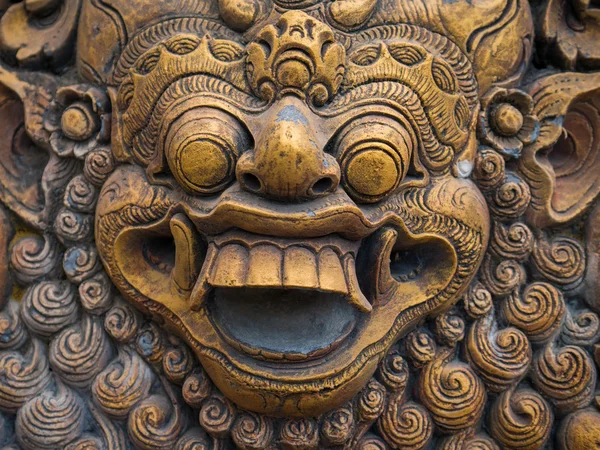 Gardian staty på Bali templet ingången — Stockfoto