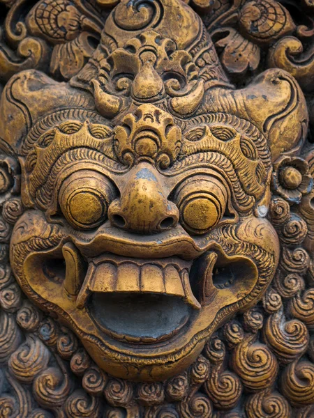 Gardian staty på Bali templet ingången — Stockfoto