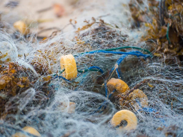 Fiske net närbild bakgrund — Stockfoto