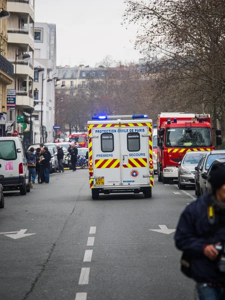 Charlie Hebdo masakra Paryż Francja — Zdjęcie stockowe