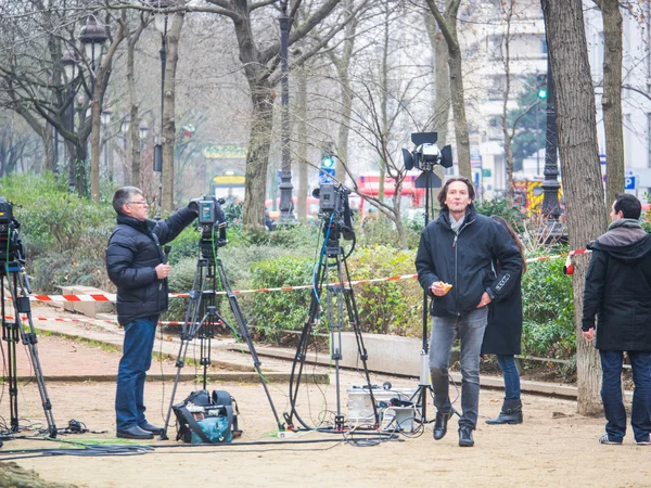 Charlie Hebdo masacre Paris Francia —  Fotos de Stock