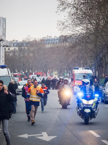 Charlie Hebdo massacro Parigi Francia — Foto Stock