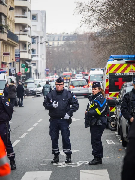 Charlie hebdo massaker paris frankreich — Stockfoto
