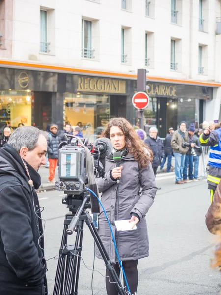 Charlie Hebdo masacre Paris Francia —  Fotos de Stock