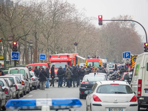 Charlie Hebdo katliamı Paris Fransa — Stok fotoğraf