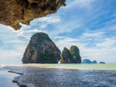 Tropikal railay beach Tayland