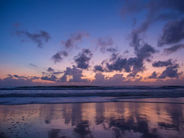 Sunset on the beach of Ao Nang — Stock Photo, Image