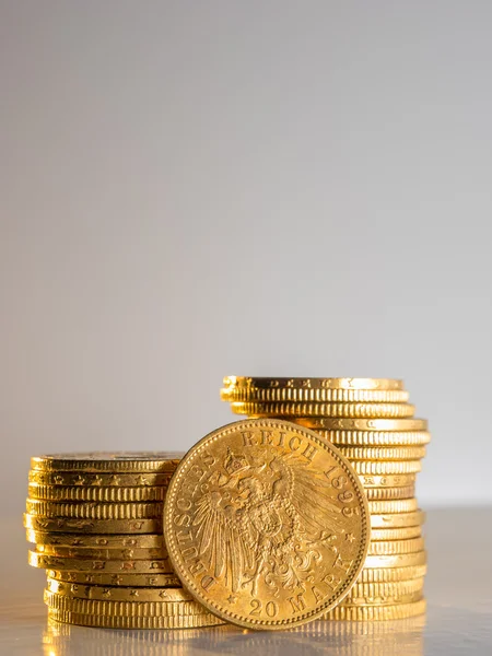 Twintig deutsch mark munten — Stockfoto