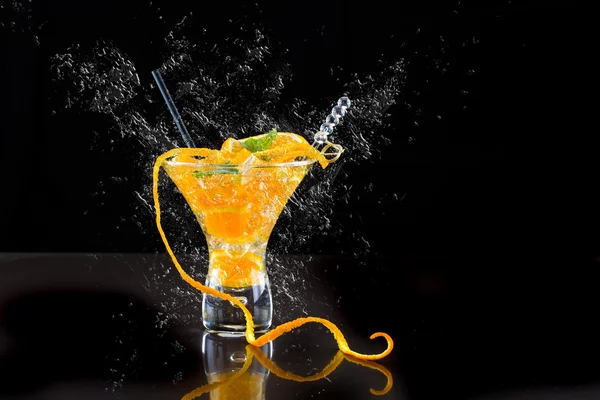 Fresh orange Mojito cocktail — Stock Photo, Image