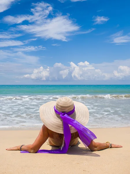 Bali beach kadın — Stok fotoğraf