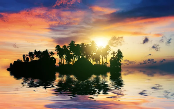 Beautiful sunrise in Rawai Phuket — Stock Photo, Image