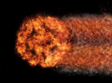 metin için boş alan ile ateş topu