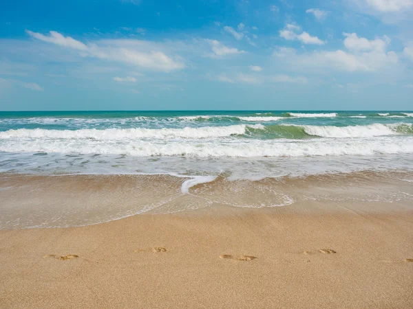 Piękna plaża i tropikalne morze — Zdjęcie stockowe