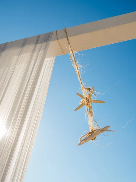 Arco de casamento de praia com Starfish — Fotografia de Stock