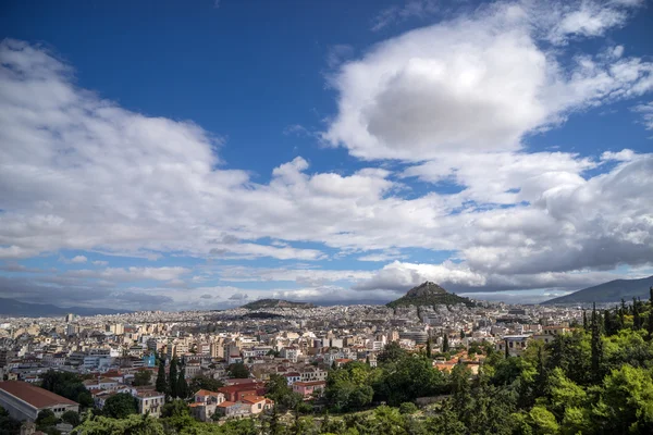 View of Athens and Mount Lycabettus — Stock Photo, Image