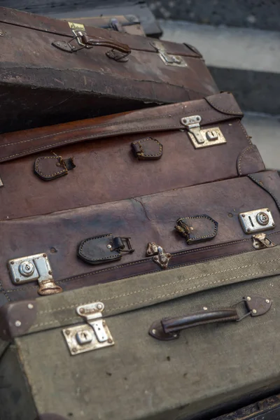 Old vintage suitcases — Stock Photo, Image