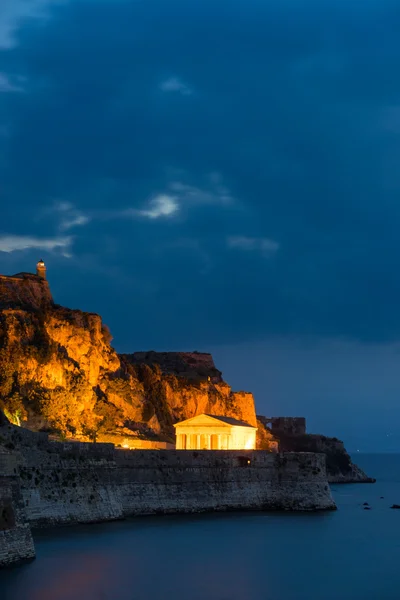 Vecchia fortezza dell'isola di Corfù Grecia — Foto Stock