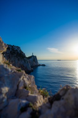 Lefkas adası feneri Yunanistan
