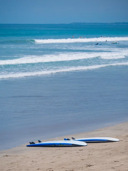Plajda sörf tahtaları — Stok fotoğraf