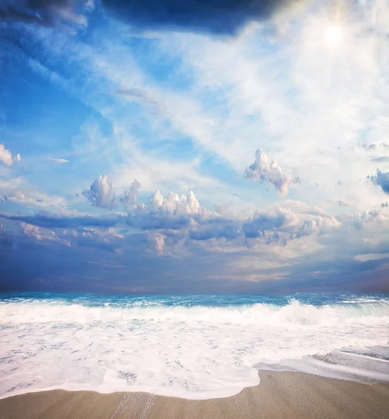 Playa salvaje en Grecia — Foto de Stock