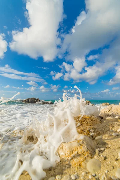 Plage d'Agios Nikitas sur l'île de Lefkas — Photo