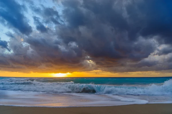 Azurblau, Hintergrund, Strand, schön, blau, ruhig, beruhigend, klar, — Stockfoto