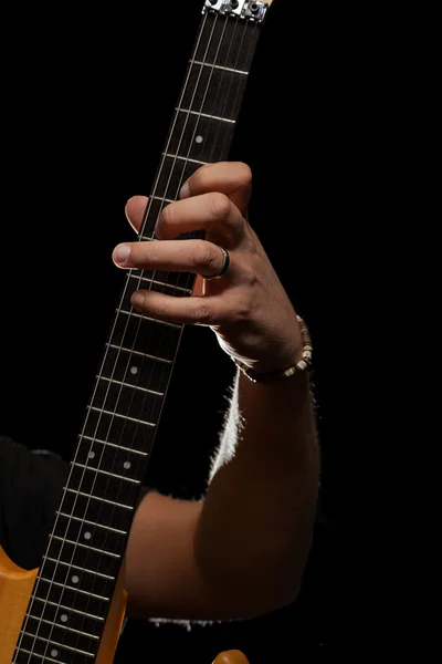 Gitarrenhelden spielen — Stockfoto