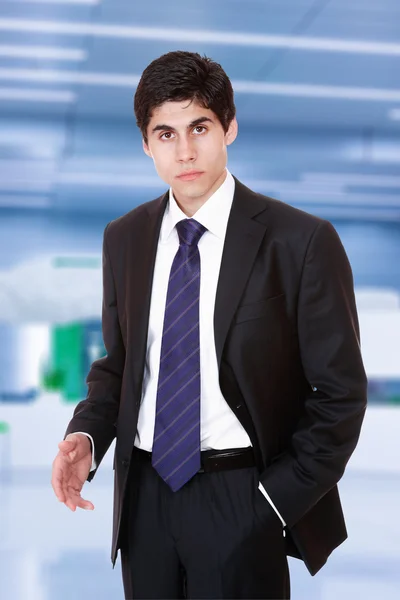 Retrato de homem de negócios em terno — Fotografia de Stock