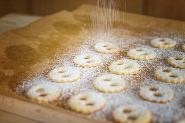 Biscuits de Noël traditionnels Alsace France Shallow DOF — Photo