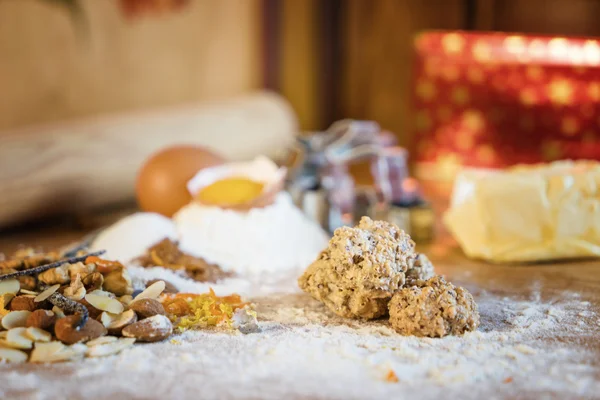 Biscuits de Noël traditionnels Alsace France Shallow DOF — Photo