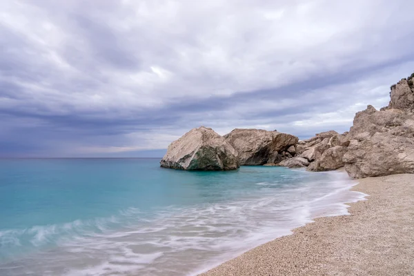 Kathisma Beach, Lefkada ö i Joniska havet, — Stockfoto