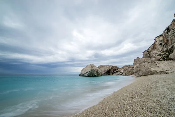 Kathisma Beach, Lefkada ö i Joniska havet, — Stockfoto