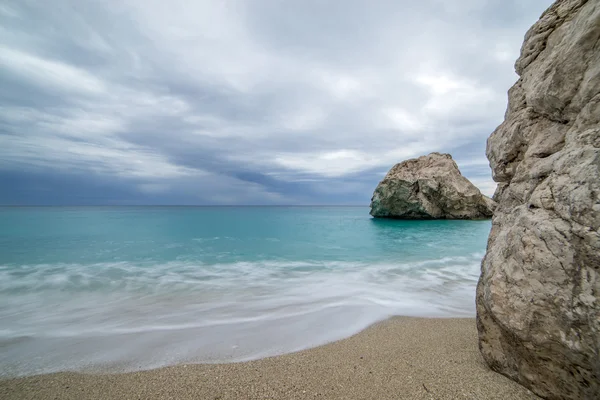 Kathisma Beach, île de Lefkada en mer Ionienne , — Photo