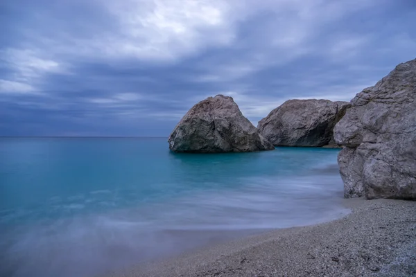 Kathisma Beach, Isla Lefkada en el Mar Jónico , — Foto de Stock